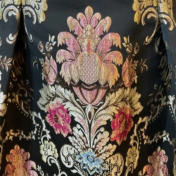 Jovani 48394 Metallic Floral Beaded Gown Size 6 Multi Color - Picture 10 of 15